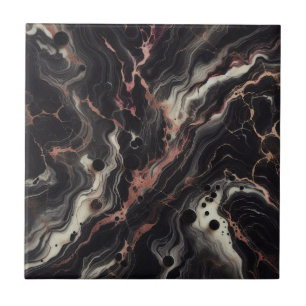 Black Burgundy Marble Luxury Stone for Elegant  Ceramic Tile