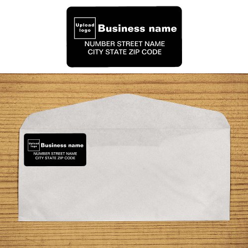 Black Business Address Label
