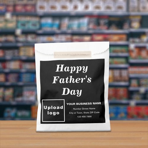 Black Business Brand Fathers Day Paper Bag