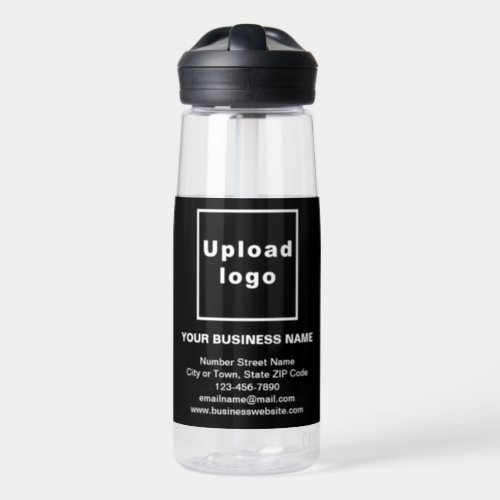 Black Business Brand on 25 oz Water Bottle