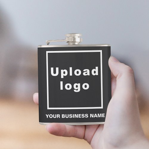Black Business Brand on Vinyl Wrapped Flask