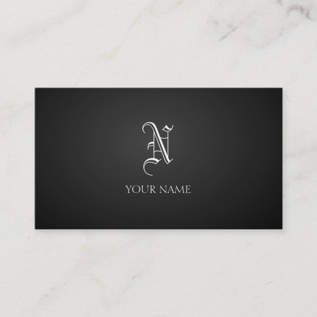 Black Business Card (Front)