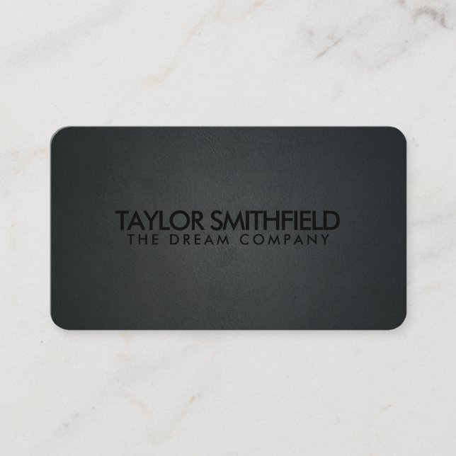 Black Business Card (Front)