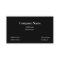 Black business card-plain