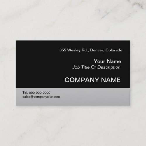 Black Business Card Templates