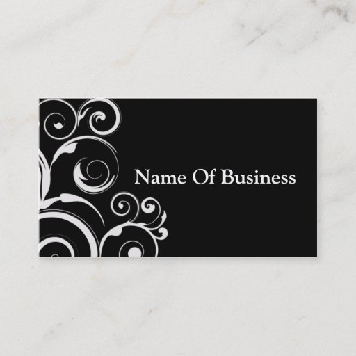 Customizable Black Business Cards