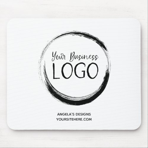 Black Business Logo Promotional Mouse Pad