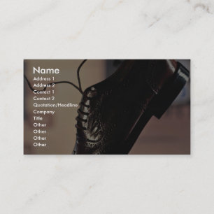Black Business shoe for businessmen Card