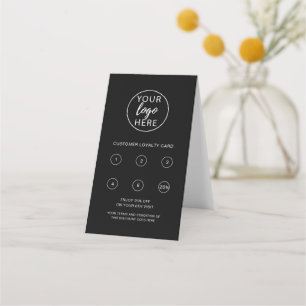 Black Business Stamp Loyalty Card