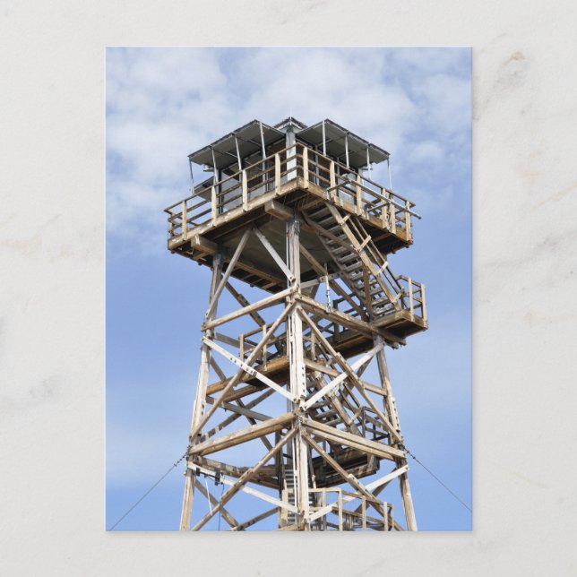 Black Butte Lookout Tower Postcard (Front)