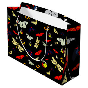 Black Butterflies Large Gift Bag