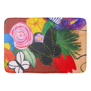 Black Butterfly - Bath Mat