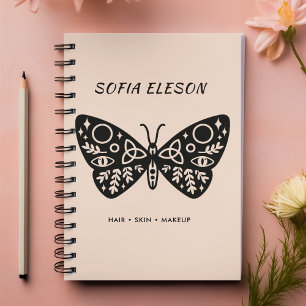 Black Butterfly & Blush Pink Business Appointment Planner