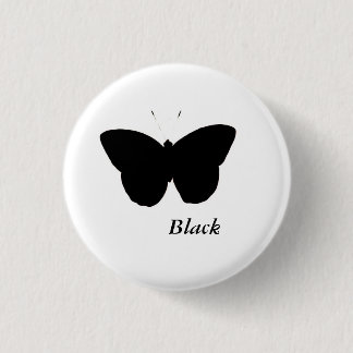 Black Butterfly Button