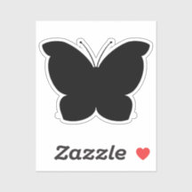 Black Butterfly Cut Out Vinyl Sticker