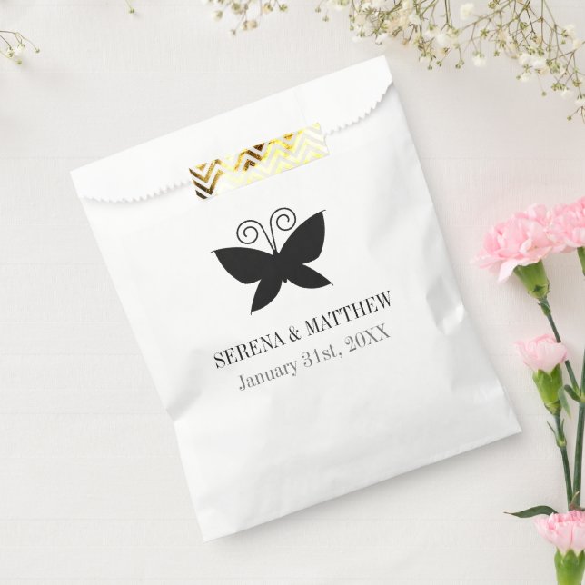 Black Butterfly Favor Bag (Sealed)