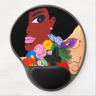 Black Butterfly - Gel Mousepad