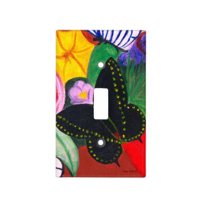 Black Butterfly - Light Switch Cover (Front)