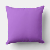 Black Butterfly on Purple Flowers Throw Pillow (Back)