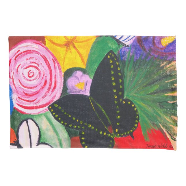 Black Butterfly - Pillowcase (Front)