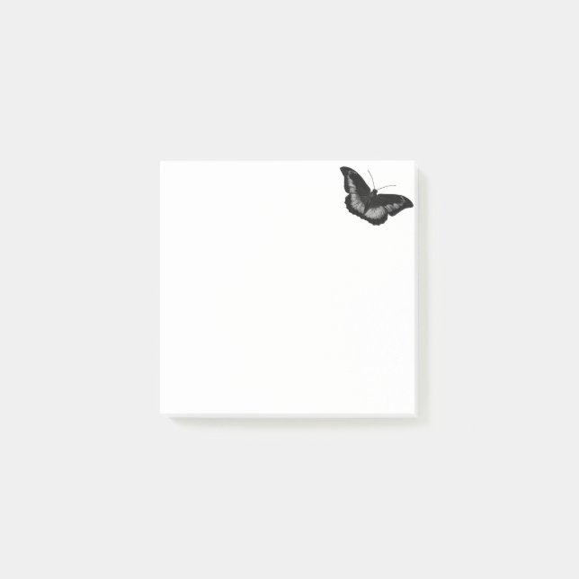 Black Butterfly Post-it® Notes (Front)