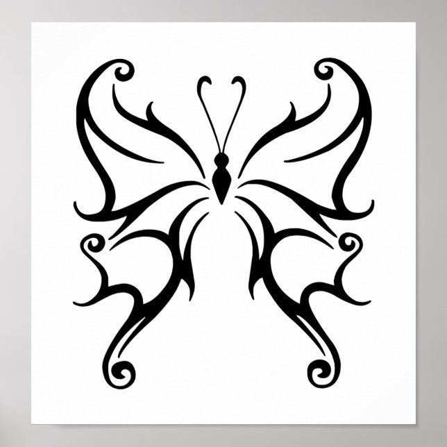Black Butterfly Poster (Front)