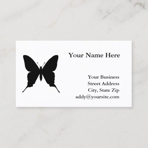 Customizable Iphiclides podalirius business cards
