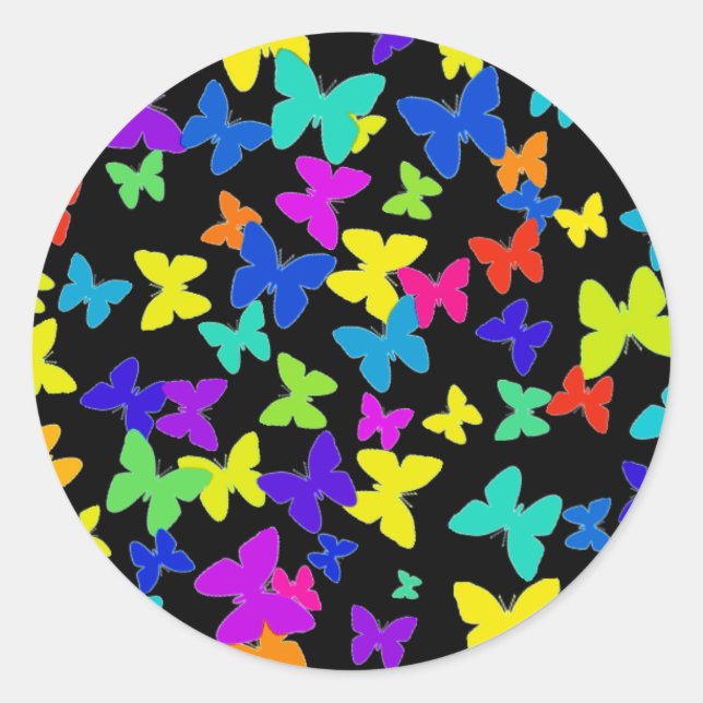 Black Butterfly Stickers (Front)