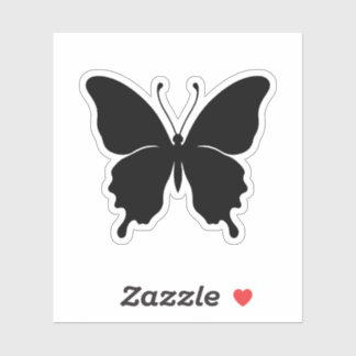 Black butterfly stickers