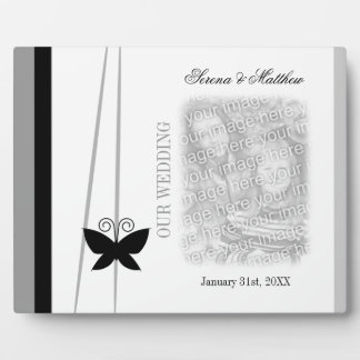 Black Butterfly Wedding Plaque