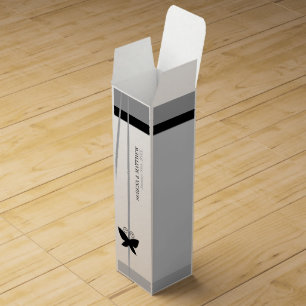 Black Butterfly Wine Box