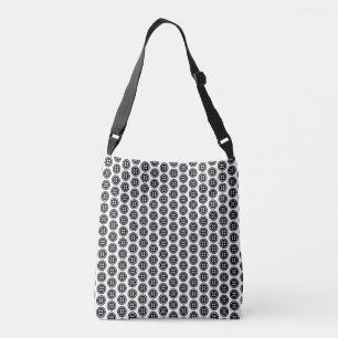 Black Button Crossbody Bag