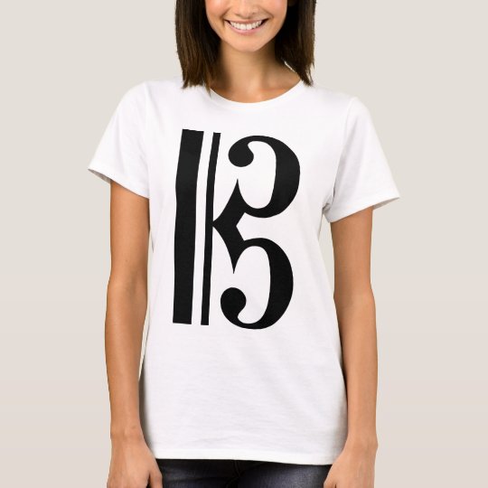 Black C Clef T-Shirt