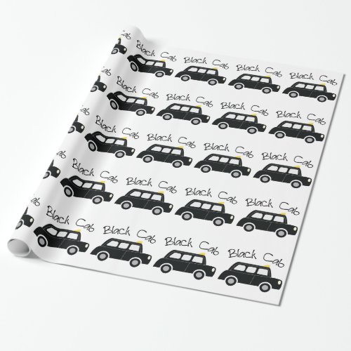 Black Cab Wrapping Paper