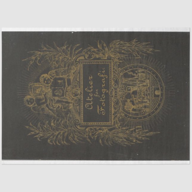 Black Cabinet Card Decoupage Sheet (Front)