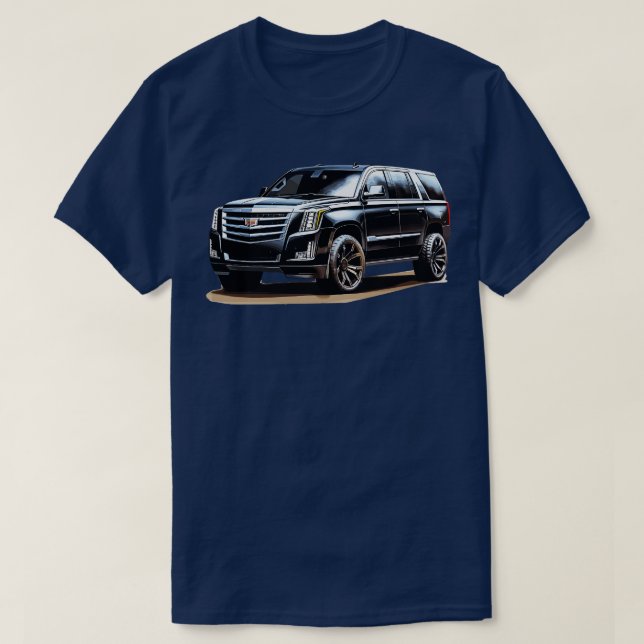 Black cadillac escalade 1 T-Shirt (Design Front)