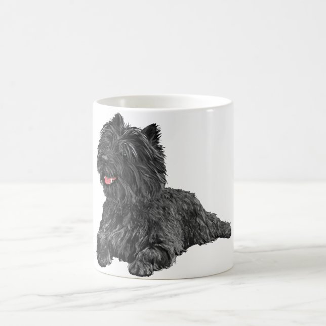 Black Cairn Terrier Coffee Mug (Center)