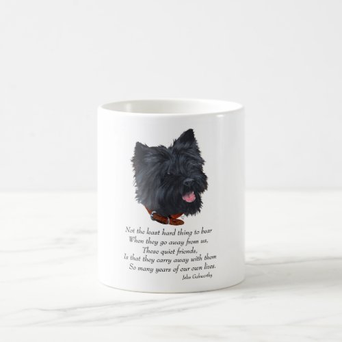 Black Cairn Terrier Rainbow Bridge Coffee Mug