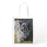 Black Cairn Terrier Reusable Grocery Bag