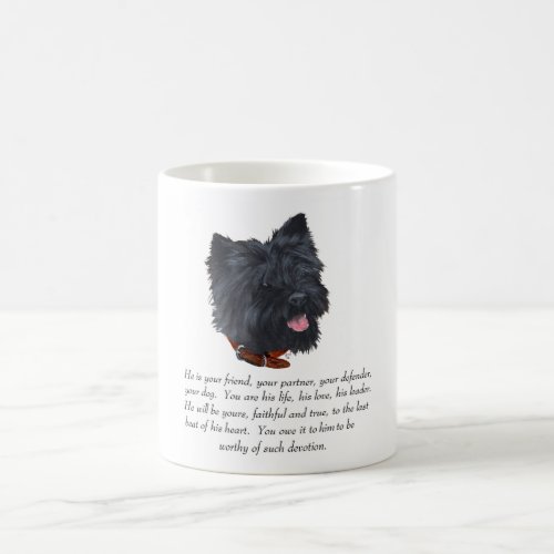 Black Cairn Terrner Keepsake _ Male Coffee Mug