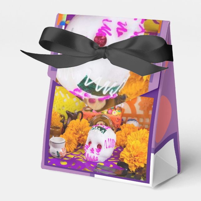 Black Calaberita Favor Boxes (Front Side)