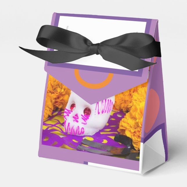 Black Calaberita Favor Boxes (Front Side)