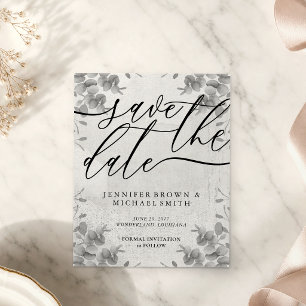 Black Calligraphy Eucalyptus budget special day Flyer