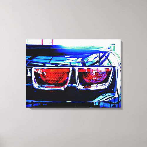 Black Camaro ZL1 Tail Lights _ altered Canvas Print