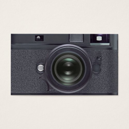 Black camera business card templates