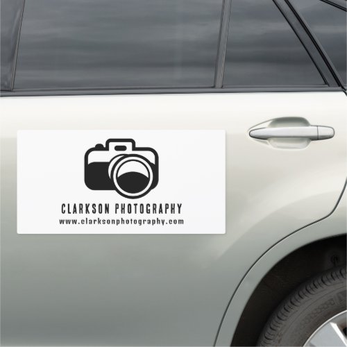 Black Camera Icon Photographer Photography Car Magnet