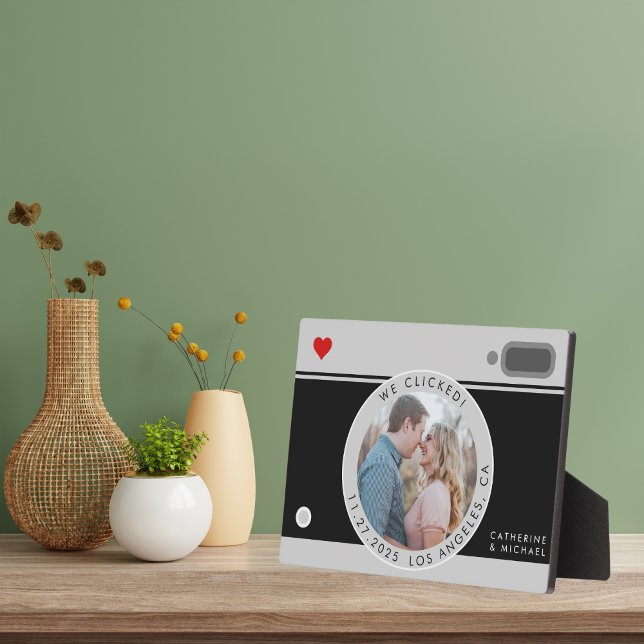 Black Camera Photo Unique Wedding Anniversary Plaque (Creator Uploaded)