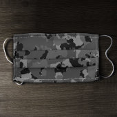 Black Camo Adult Cloth Face Mask