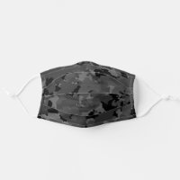 Black Camo Adult Cloth Face Mask