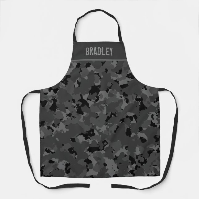 Black Camo Custom Apron (Front)